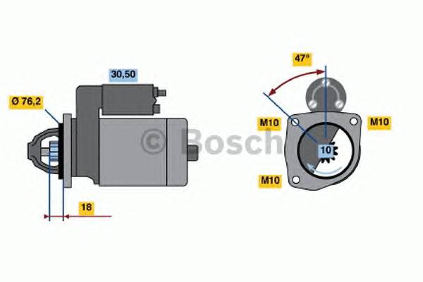 BOSCH 0 986 018 220 Стартер