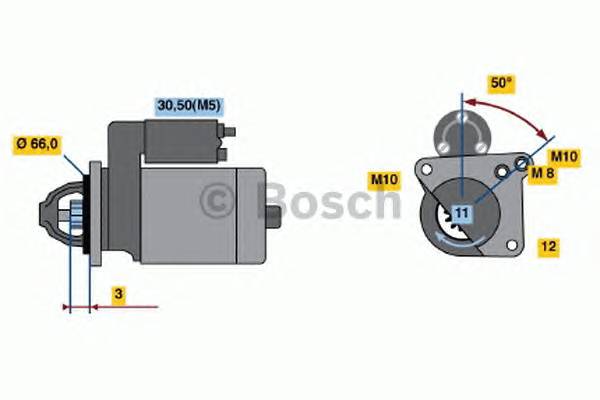 BOSCH 0 986 020 131 Стартер