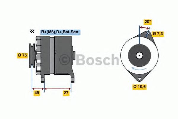 BOSCH 0 986 031 641 Генератор