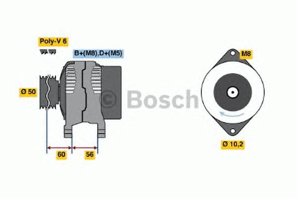 BOSCH 0 986 043 680 Генератор