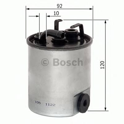 BOSCH F 026 402 003 Паливний фільтр