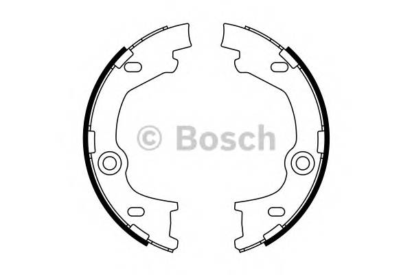 BOSCH 0 986 487 777 Комплект гальмівних колодок,