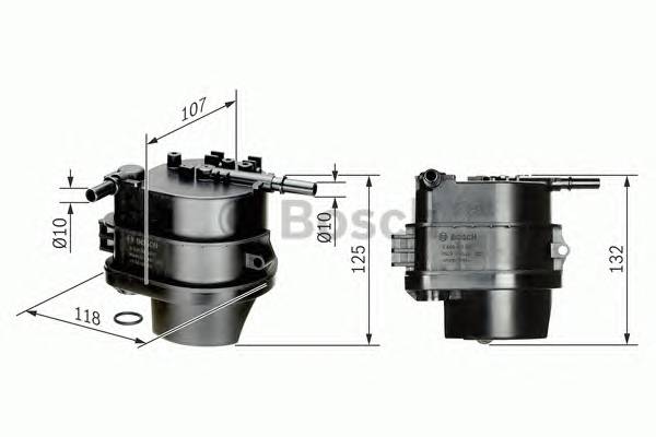 BOSCH 0 450 907 007 Паливний фільтр