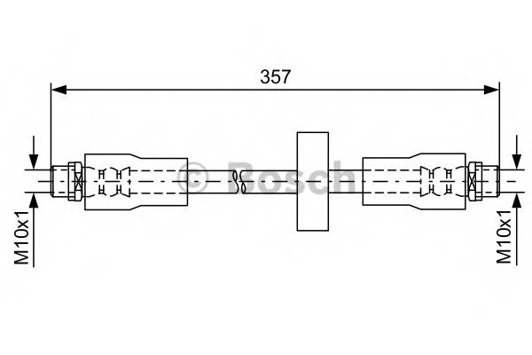 BOSCH 1 987 481 591 Гальмівний шланг