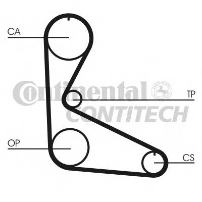 CONTITECH CT626 Ремінь ГРМ