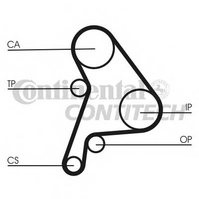 CONTITECH CT1012K1 Комплект ремня ГРМ