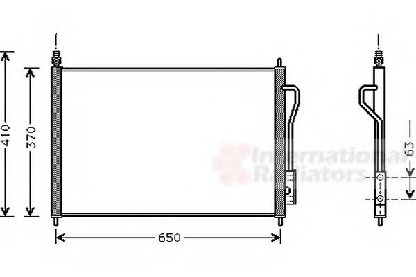 VAN WEZEL 18005268 Конденсатор, кондиционер