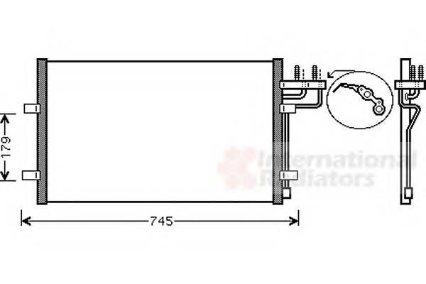 VAN WEZEL 18005367 Конденсатор, кондиционер