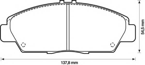 JURID 572350J Комплект тормозных колодок,