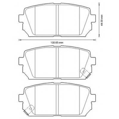 JURID 572613J Комплект тормозных колодок,