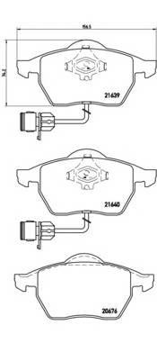 BREMBO P 85 040 Комплект тормозных колодок,