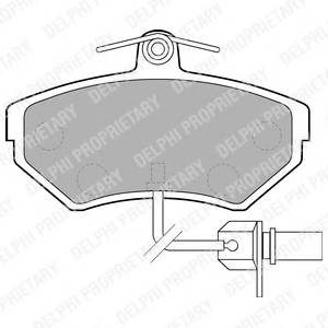 DELPHI LP1631 Комплект гальмівних колодок,