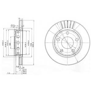 DELPHI BG3785 Гальмівний диск