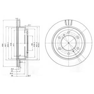 DELPHI BG3813 Гальмівний диск