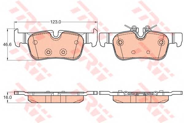 TRW GDB2063 KLOCKI HAM LUCAS