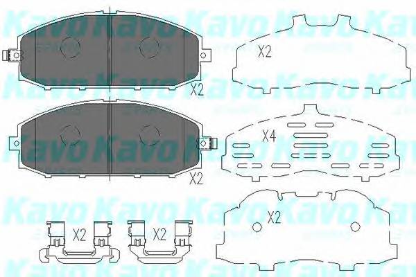 KAVO PARTS KBP-6540 Комплект тормозных колодок,