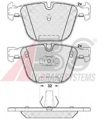 A.B.S. 37371 Комплект тормозных колодок,