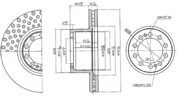 BERAL BCR323A Тормозной диск