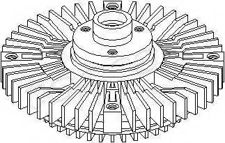 TOPRAN 109 607 Сцепление, вентилятор радиатора