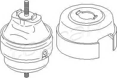 TOPRAN 110 387 Подвеска, двигатель