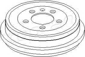 TOPRAN 110 039 Гальмівний барабан