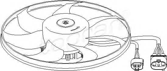 TOPRAN 111 283 Вентилятор, охлаждение двигателя