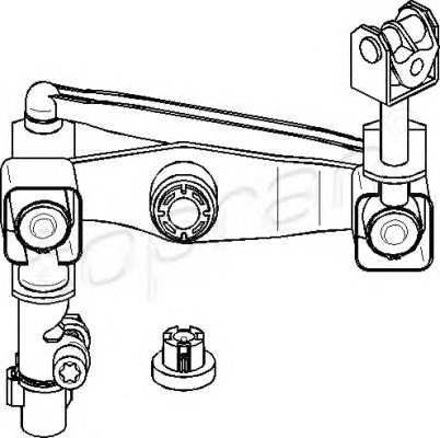 TOPRAN 207 229 Ремкомплект, рычаг переключения