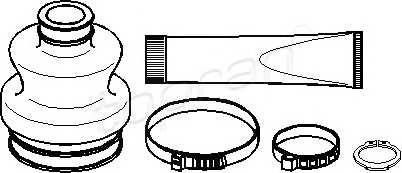 TOPRAN 401 236 Комплект пылника, приводной