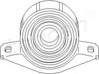 TOPRAN 400 084 Підвіска, карданний вал