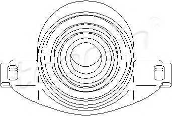 TOPRAN 401 305 Підвіска, карданний вал