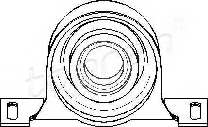 TOPRAN 500 014 Подвеска, карданный вал