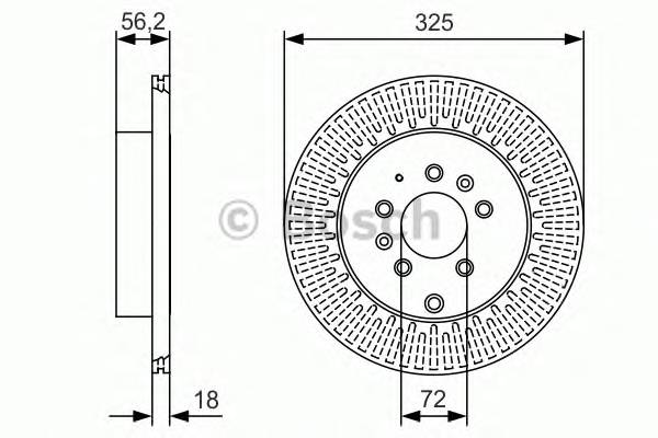 BOSCH 0986479C30 TARCZA HAM. MAZDA