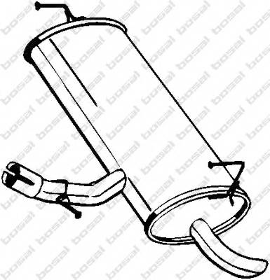 BOSAL 145-201 Глушник вихлопних газів