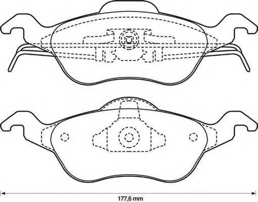 JURID 571967J Комплект тормозных колодок,