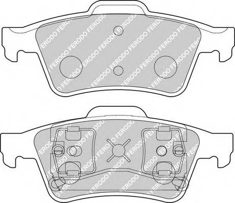 FERODO FDB1540 Комплект гальмівних колодок,