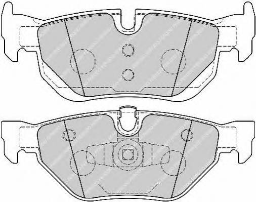FERODO FDB1807 Комплект гальмівних колодок,
