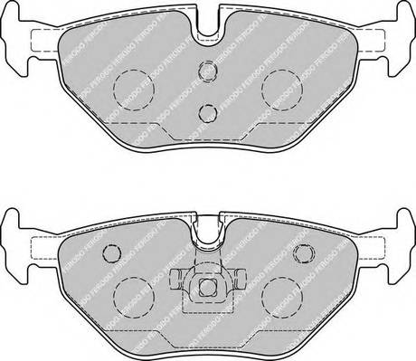 FERODO FDB1867 Комплект гальмівних колодок,