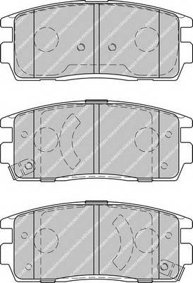 FERODO FDB1935 Комплект гальмівних колодок,