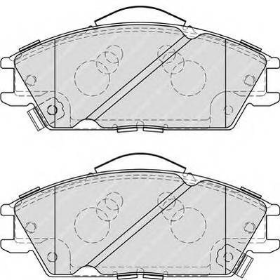 FERODO FDB4076 Комплект тормозных колодок,