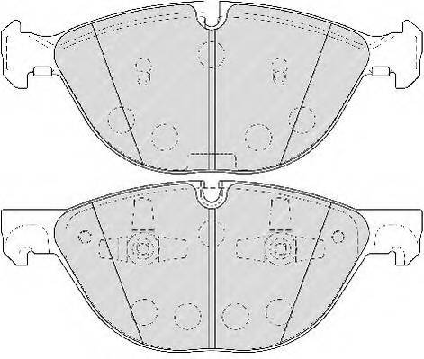 FERODO FDB4079 Комплект тормозных колодок,