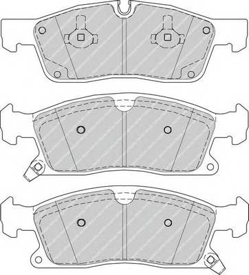 FERODO FDB4403 Комплект гальмівних колодок,