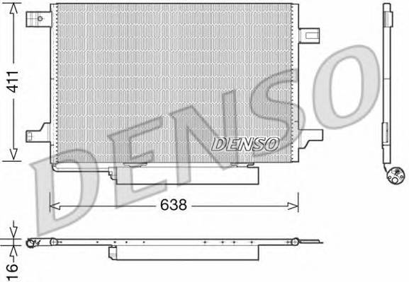 DENSO DCN17004 Конденсатор, кондиционер