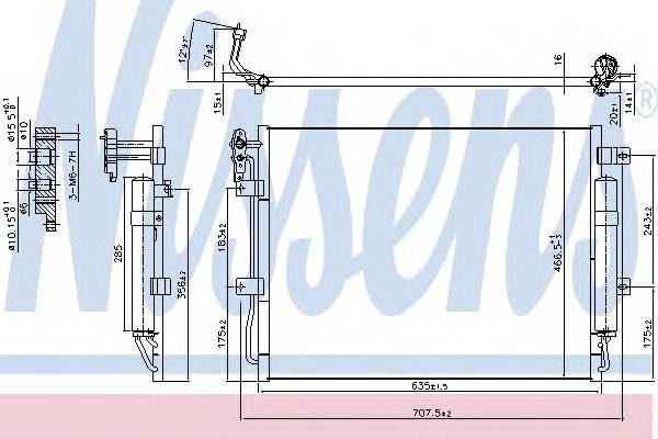 NISSENS 940406 Радиатор кондиционера