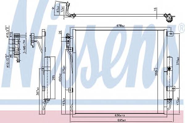 NISSENS 940407 Радиатор кондиционера