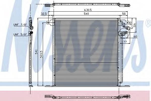 NISSENS 94226 Конденсатор, кондиционер