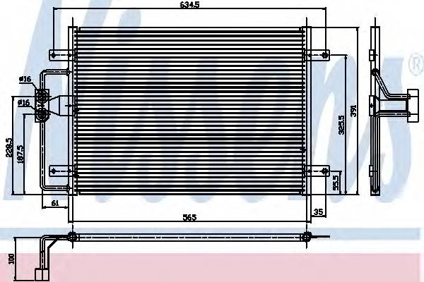 NISSENS 94323 Конденсатор, кондиционер