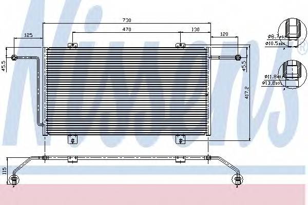 NISSENS 94326 Конденсатор, кондиционер