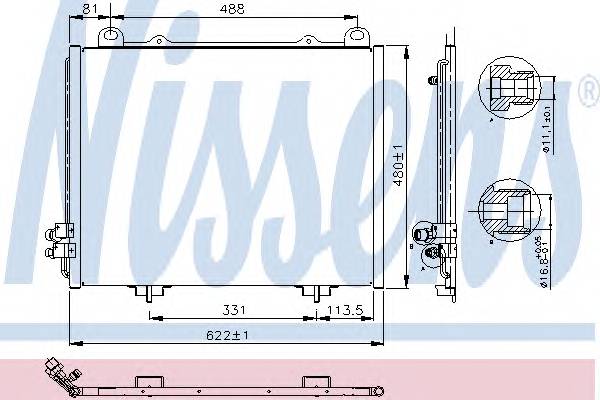 NISSENS 94285 Конденсатор, кондиционер