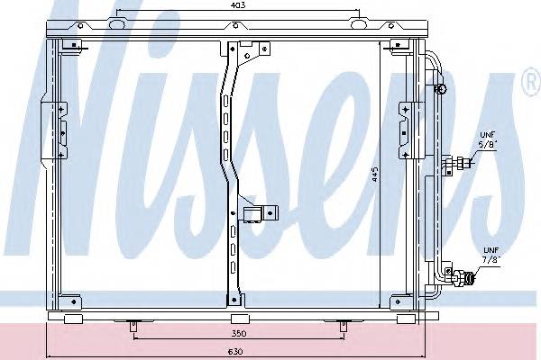 NISSENS 94330 Конденсатор, кондиционер