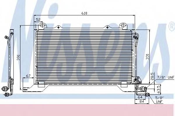 NISSENS 94425 Конденсатор, кондиционер